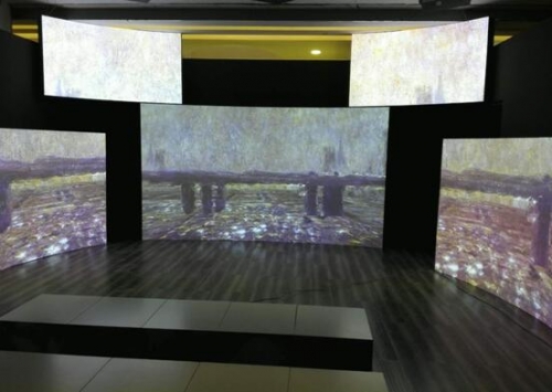 AVANZA帥映激光工程投影 數字創意重塑莫奈印象，引領展覽展示服務新紀元